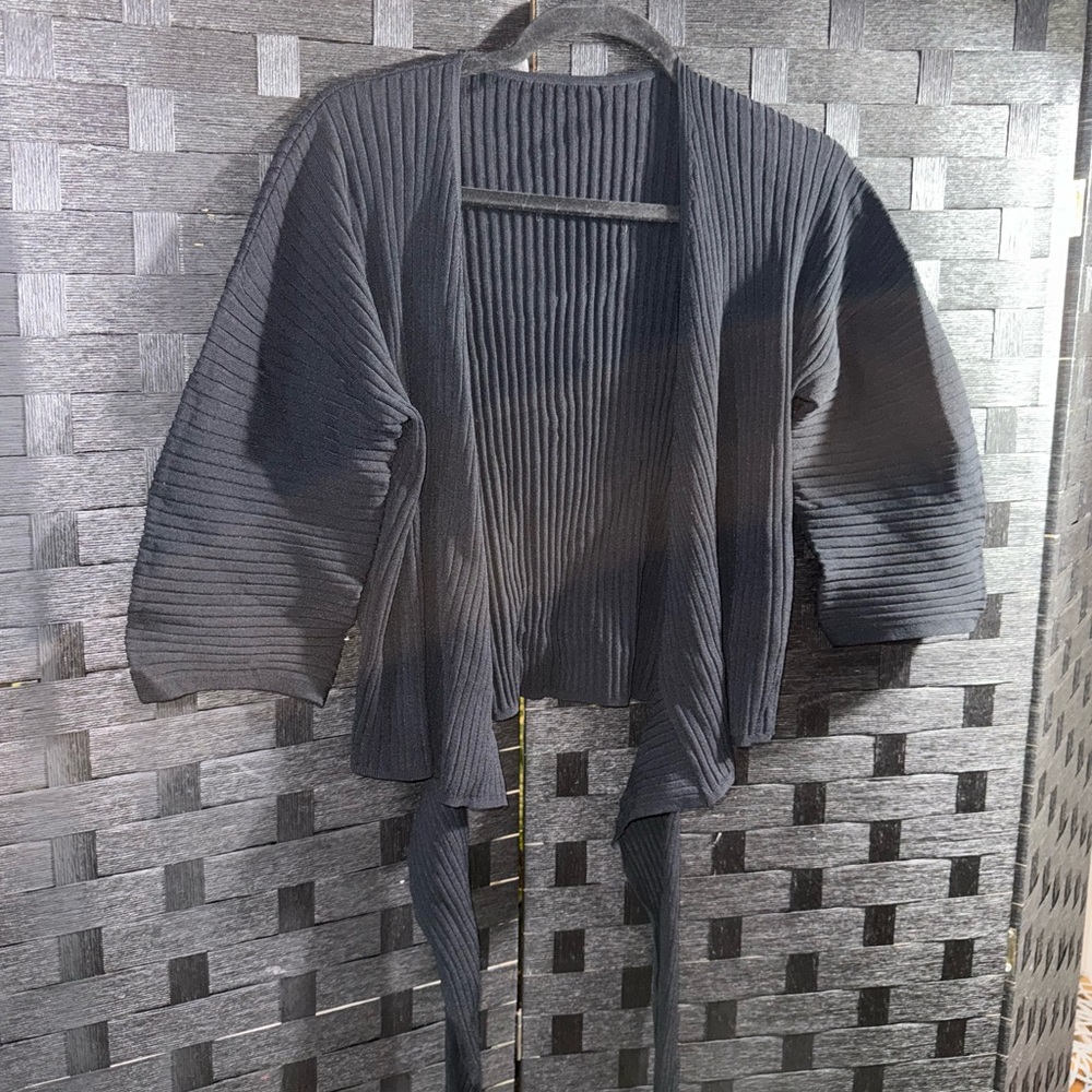 Whistles Black Wrap Top